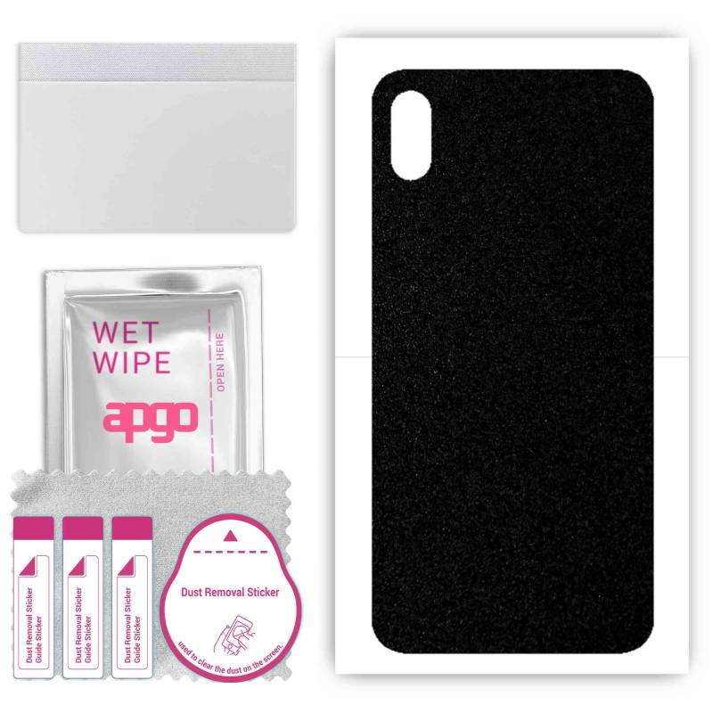 apgo Schutzfolie für die Rückseite kompatibel mit Apple iPhone XS Max, Skin Sticker, Wrap Film, Folie, Vinyl - Muster Matt Schwarz apgo Schutzfolie für die Rückseite kompatibel mit Apple iPhone XS Max, Skin Sticker, Wrap Film, Folie, Vinyl - Muster Matt Schwarz von Joom DACH