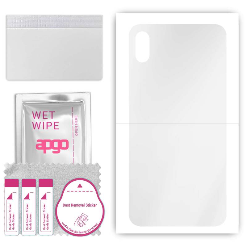 apgo Ultra Clear Protective Skin Sticker for the back compatible with Apple iPhone XS Max, Wrap Film, Hydrogel Film, Flexible, Soft TPU with positioni apgo Ultra Clear Protective Skin Sticker for the back compatible with Apple iPhone XS Max, Wrap Film, Hydrogel Film, Flexible, Soft TPU with positioni von Joom DACH