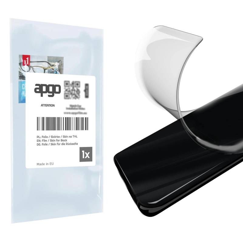 apgo Ultra Clear Protective Skin Sticker for the back compatible with Sharp Aquos V7 Plus, Wrap Film, Hydrogel Film, Flexible, Soft TPU with positioni von Joom DACH