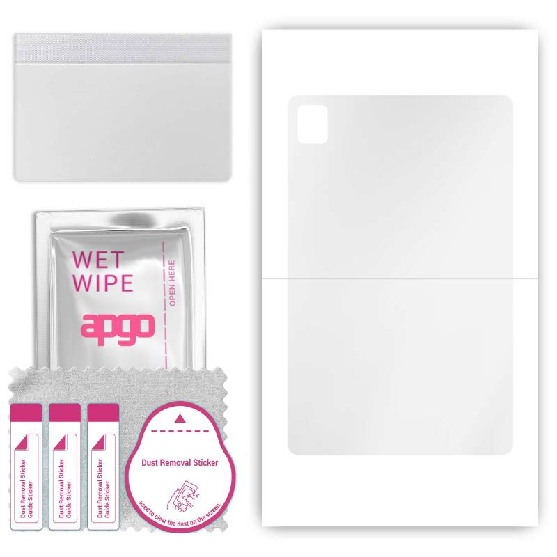 apgo Ultra Clear Protective Skin Sticker for the back compatible with TCL 10 TabMax 4G, Wrap Film, Hydrogel Film, Flexible, Soft TPU with positioning von Joom DACH