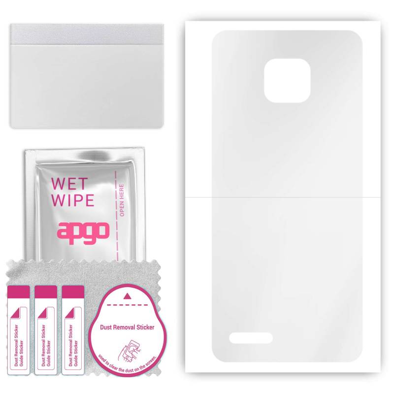 apgo Ultraklarer Schutz-Skin-Aufkleber für die Rückseite kompatibel mit Ulefone Note 7T, Wrap-Folie, Hydrogel-Folie, flexibles, weiches TPU mit Positionierungsl von Joom DACH