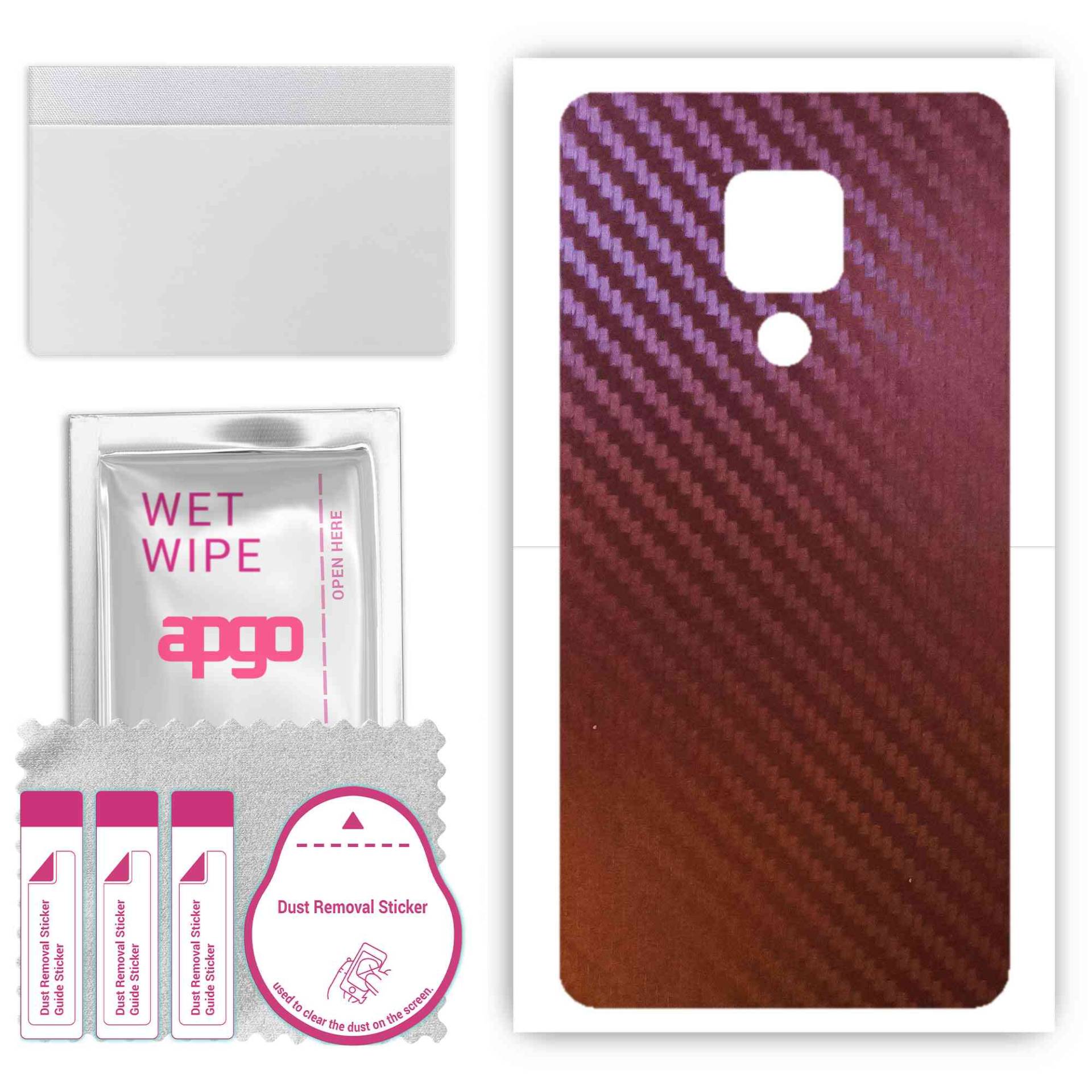apgo skin sticker film foil vinyl for the BACK compatible with Huawei Mate 20 X, scratch-resistant, easy to install - Carbon Chameleon CAKA5 apgo skin sticker film foil vinyl for the BACK compatible with Huawei Mate 20 X, scratch-resistant, easy to install - Carbon Chameleon CAKA5 von Joom DACH