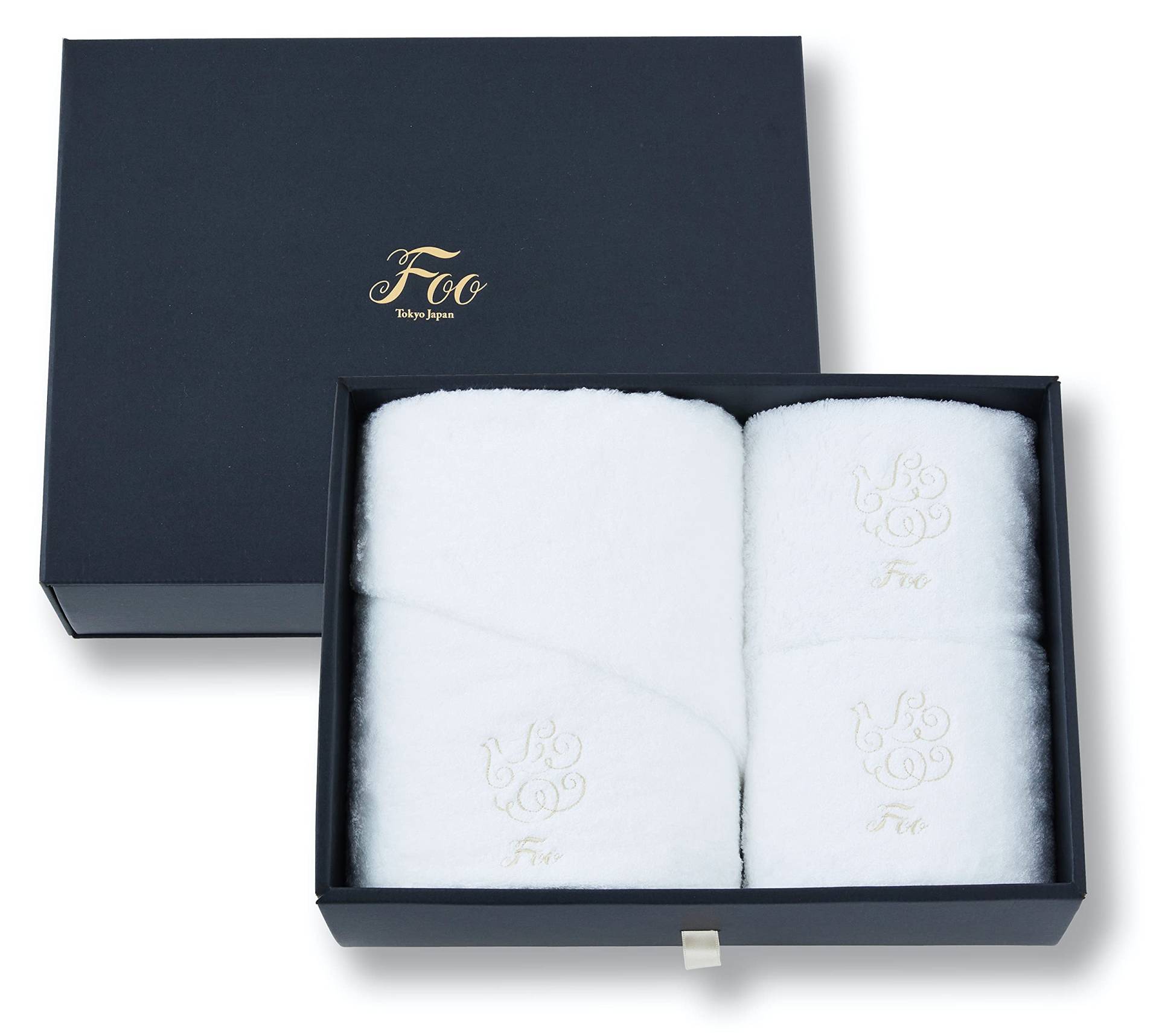 beliebtes Geschenk für Ein Handtuch, das sich wie Foo Tokyo anfühlt 1 Badetuch 2 Waschlappen Geschenkset Imabari-Handtuch Flauschig Sanft Leicht Die Haut umhüllend Saugfähig von Joom DACH