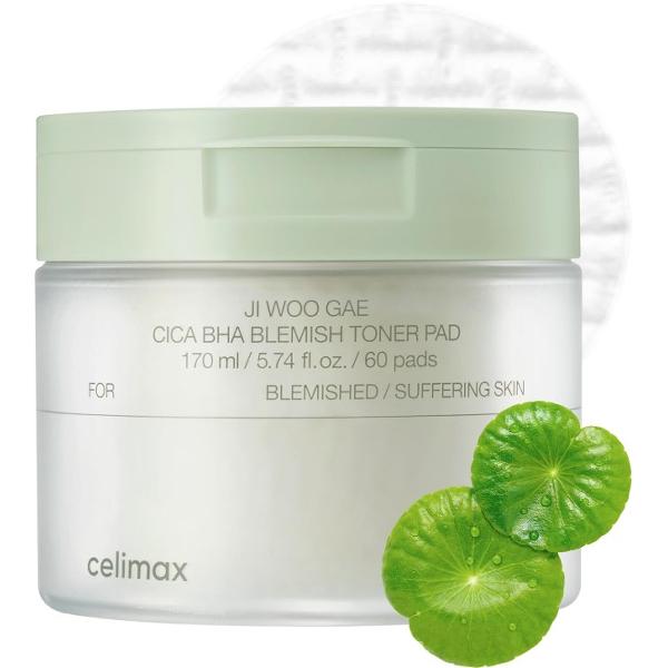 [celimax] JI WOO GAE Cica BHA Blemish Toner Pad 170 ml 60EA von Joom DACH