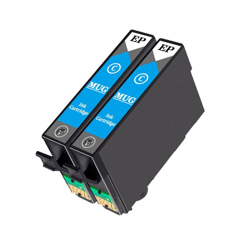 cyan ink cartridge set of 2 for Epson EPSON MUG C mug compatible ink Compatible amount MUG-C models: EW-452A EW-052A [Large capacity/remaining von Joom DACH