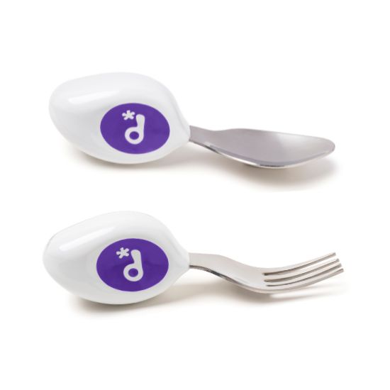 doddl Kleinkind Löffel und Gabel Besteckset (Indigopurpur) von Joom DACH