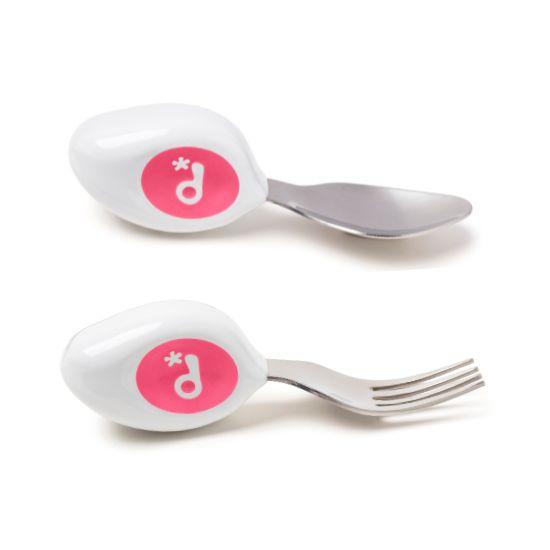 doddl Kleinkind Löffel und Gabel Besteckset (Magentarosa) von Joom DACH
