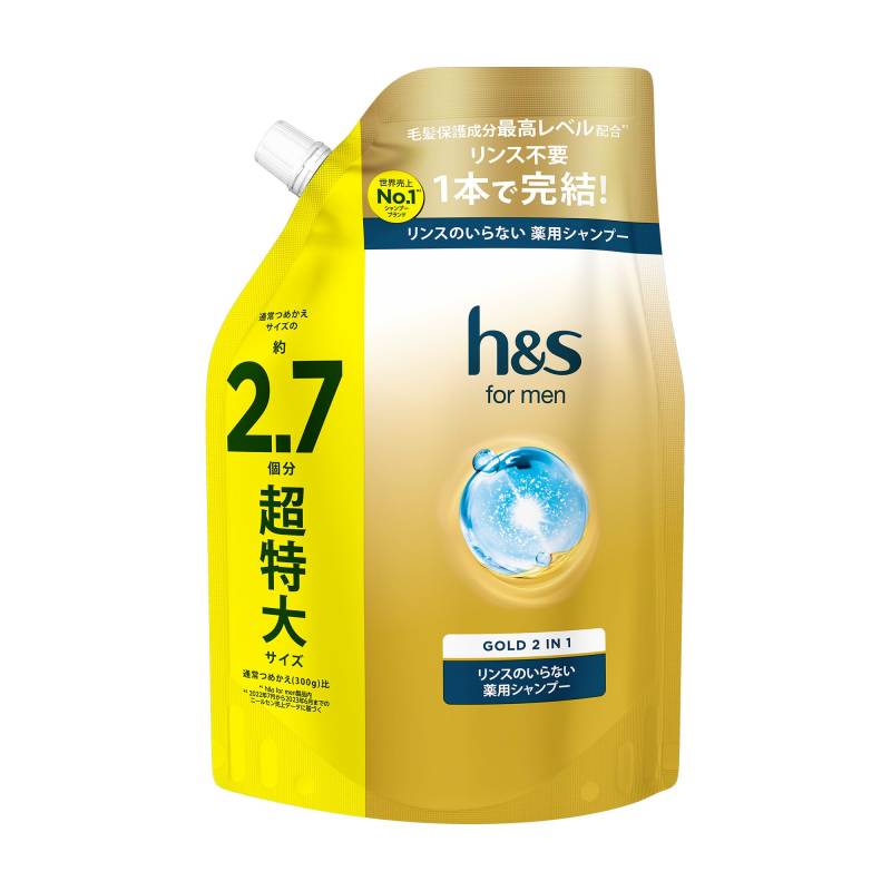 for men 800g refill large capacity gold 2in1 for men h&s rinse-in-shampoo h&s gold von Joom DACH