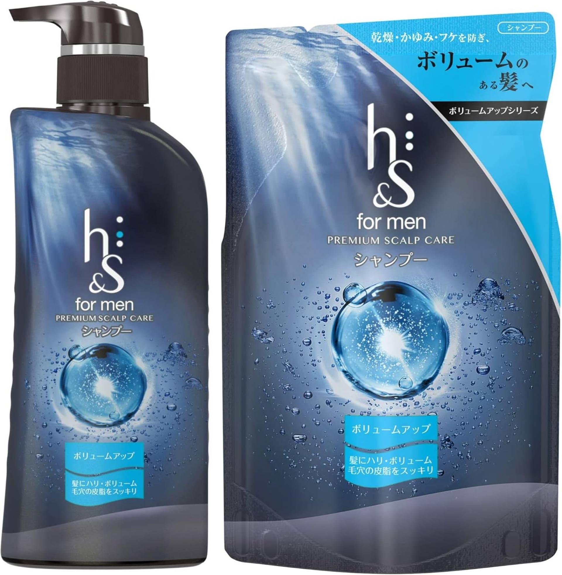 for men shampoo volume up for men h&s 370mL+300mL pump+refill h&s [set purchase] blau von Joom DACH