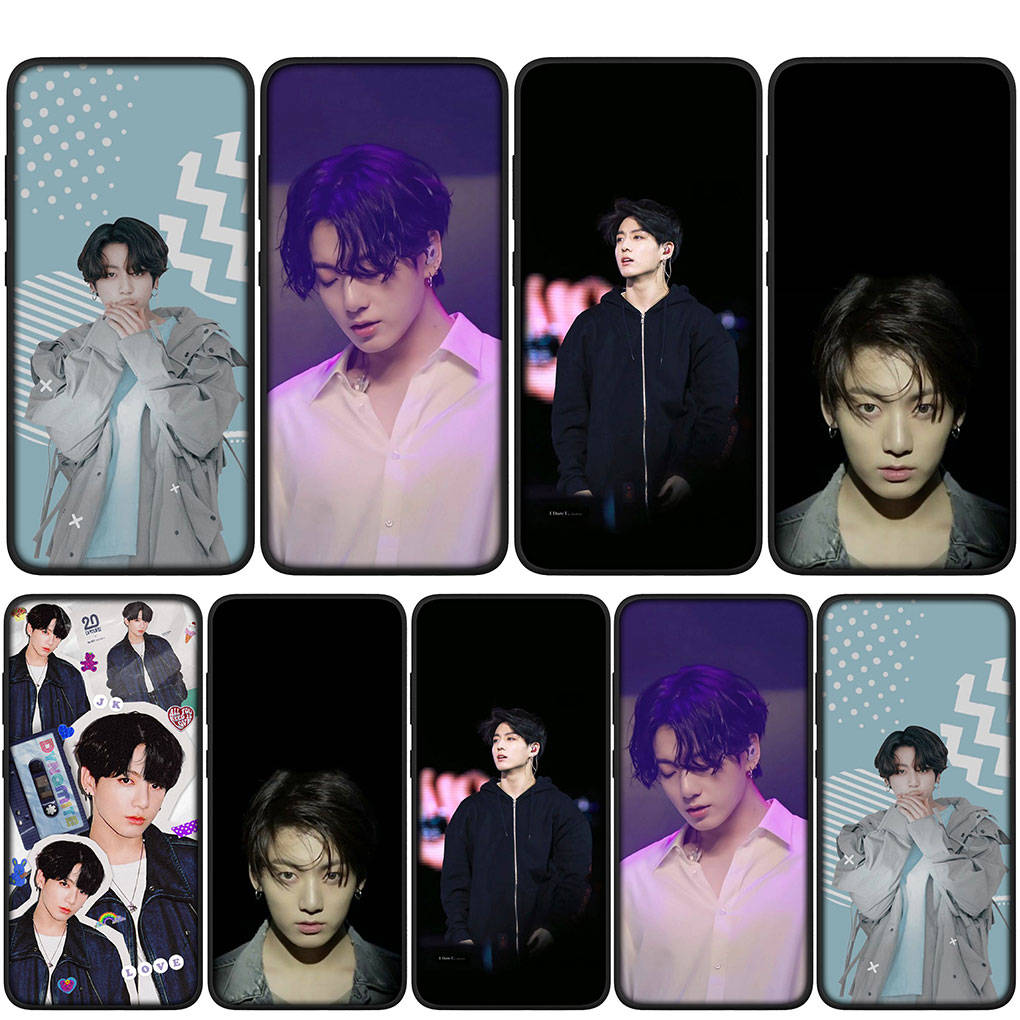 für Samsung Galaxy S24 S23 iPhone 16 15 14 Xiaomi Redmi Note 13 12 11 Plus 9 Pro Max X XR Telefonhülle Poster Jeon Jung Kook Jeonkook OPPO Huawei Cover for Samsung Galaxy S23 himmelblau von Joom DACH
