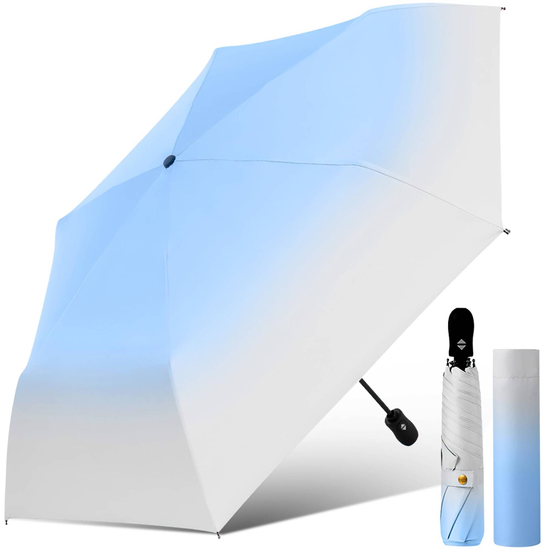 highest level of UV newly released in JIS rain folding for for both sun and light automatic wind UV 6 compact Parasol, ultra-light umbrella, hellblaue highest level of UV newly released in JIS rain folding for for both sun and light automatic wind UV 6 compact Parasol, ultra-light umbrella, hellblaue von Joom DACH