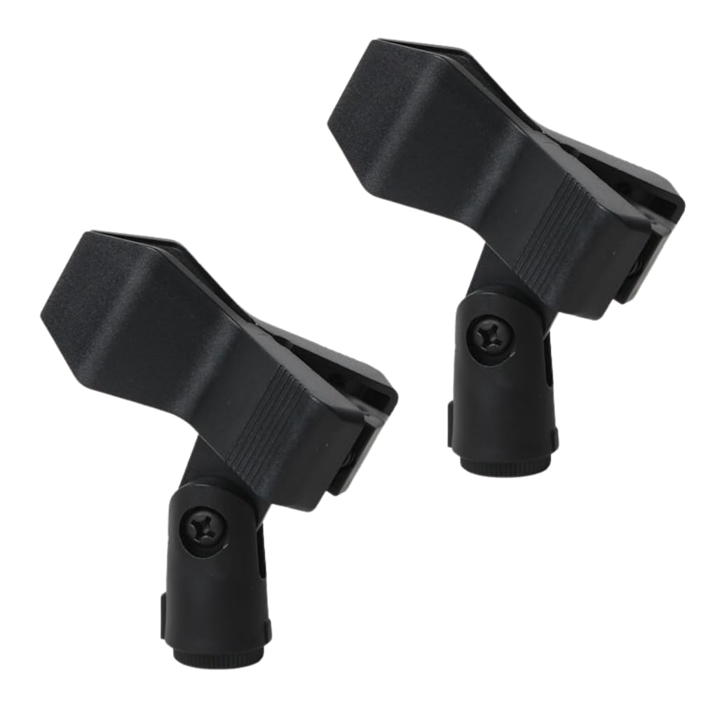 ideamall Mikrofonhalter Mikrofonständer Clip 2er Set schwarz von Joom DACH