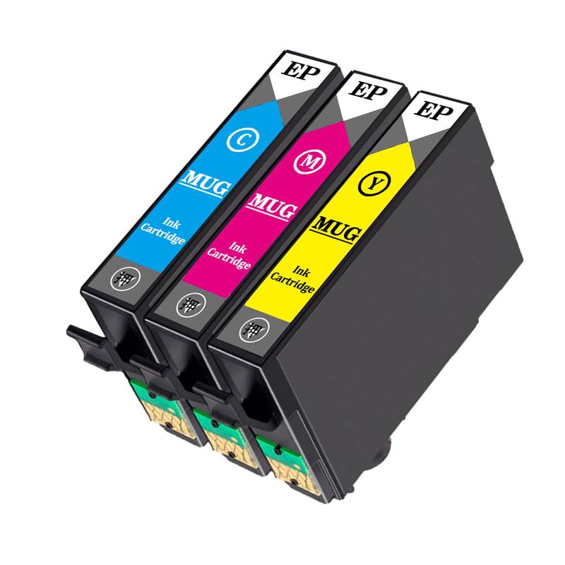 ink cartridge set for Epson MUG mug compatible ink Compatible amount warranty MUG-4CL 3-color (cyan, magenta, yellow) models: EW-452A EW-052A [Large von Joom DACH