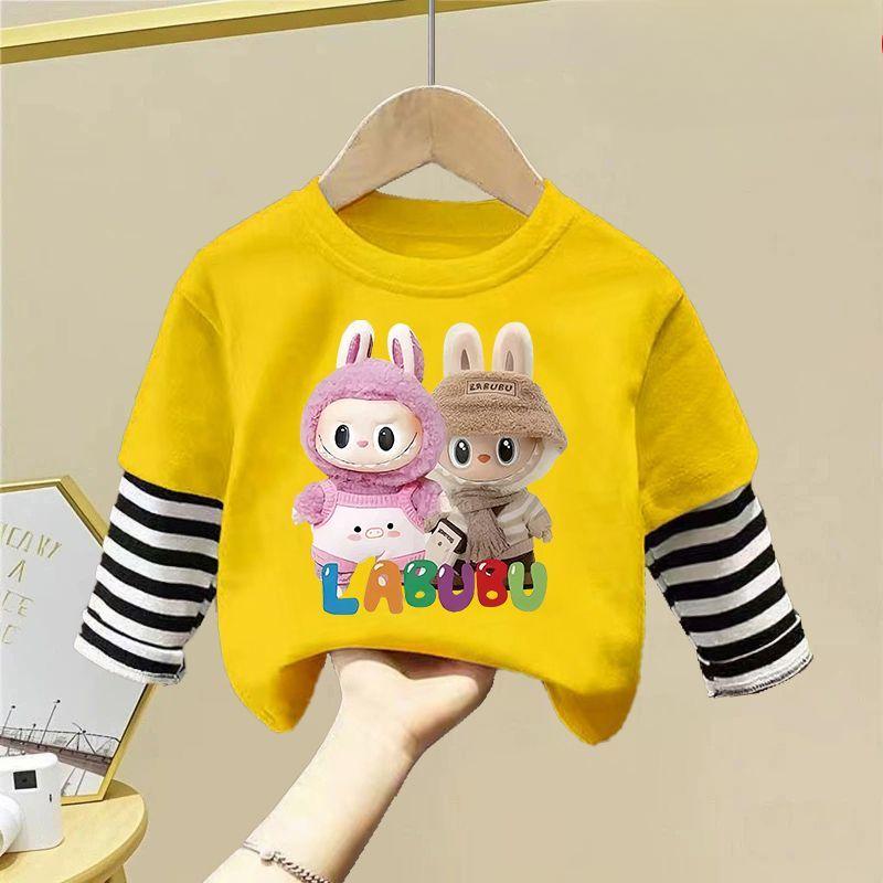 labubu Serie Sommer Reine Baumwolle Langarm Rundhals T-Shirts für Jungen und Mädchen 120 labubu Serie Sommer Reine Baumwolle Langarm Rundhals T-Shirts für Jungen und Mädchen 120 von Joom DACH