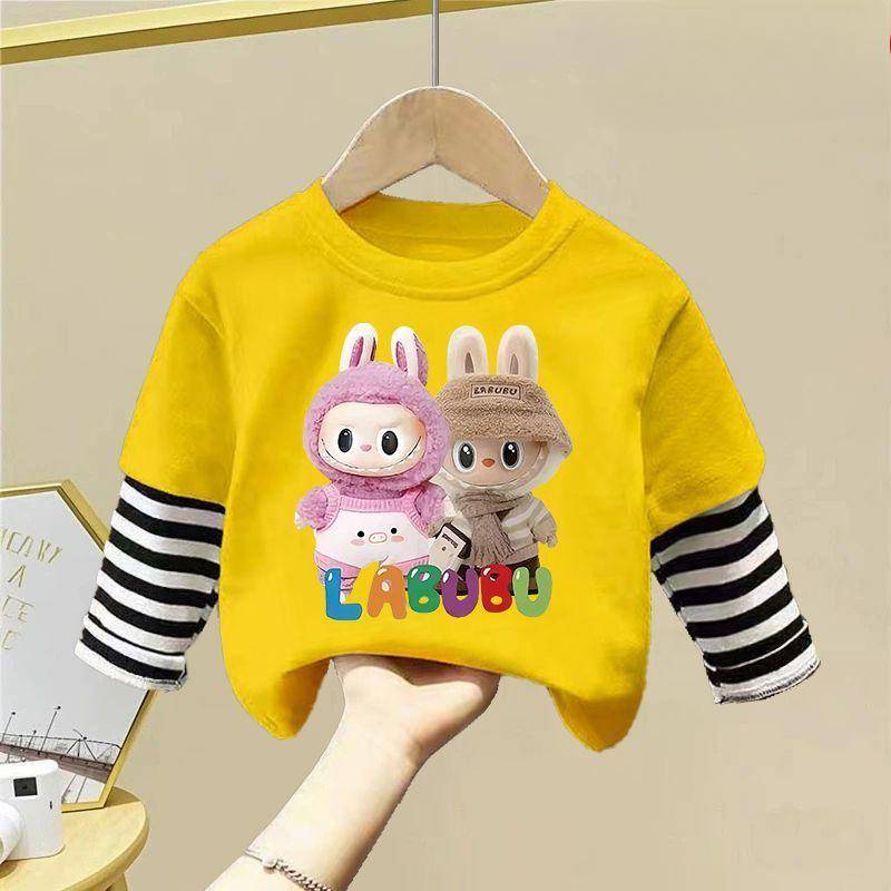 labubu Serie Sommer Reine Baumwolle Langarm Rundhals T-Shirts für Jungen und Mädchen 120 labubu Serie Sommer Reine Baumwolle Langarm Rundhals T-Shirts für Jungen und Mädchen 120 von Joom DACH