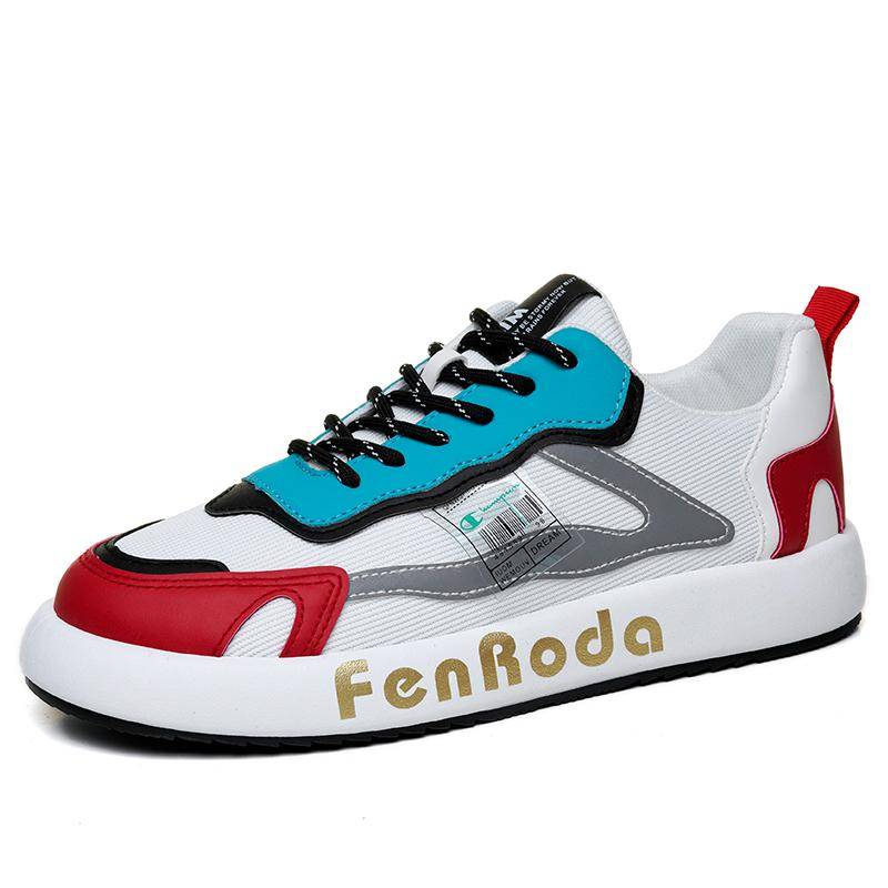 neue Herren bequeme Outdoor bequeme dicksohlige Mesh-Schuhe Atmungsaktive dicksohlige Board-Schuhe modische Herrenschuhe 44 blau von Joom DACH