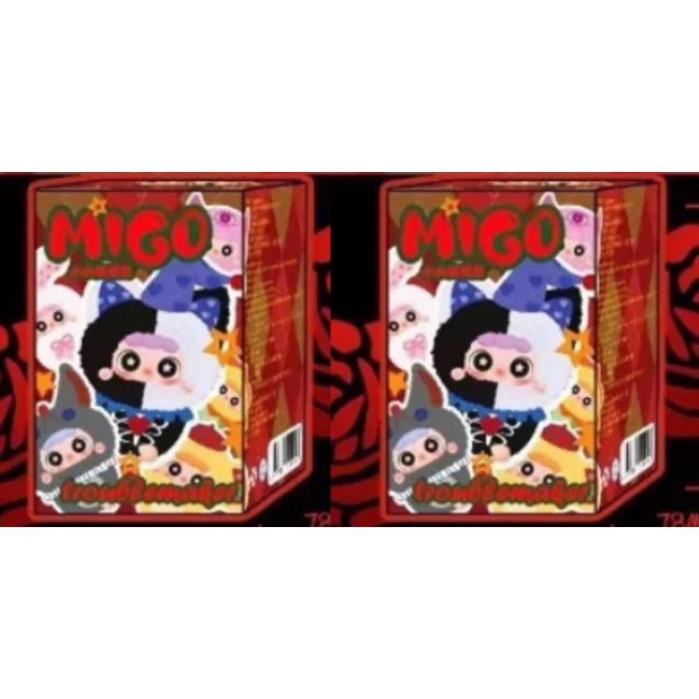 neues migo Baby Three Troublemaker Series Vinyl Blind Box Actionfigur Spielzeug Kawaii Puppen Mystery Box Kinder Geburtstagsgeschenk für Mädchen von Joom DACH