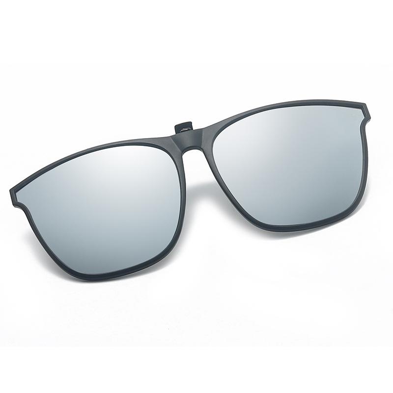 nicht polarisierte Sonnenbrille zum Aufstecken für Herren, photochrome polarisierte Sonnenbrille, blendfreie Farbwechselbrille, Nachtsichtbrille silber von Joom DACH