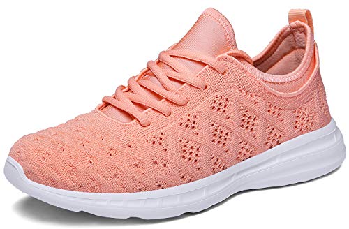 Joomra Damen Minimalistische Trail Running Barfußschuhe | Breite Zehenbox | Zero Drop, Pink, 7.5-8 von JOOMRA