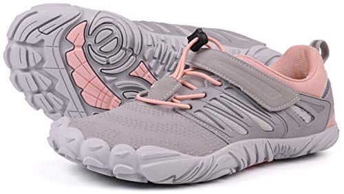 Joomra Minimalistische Traillaufschuhe für Damen | Breite Zehenbox | Zero Drop, Rose, 41 EU von JOOMRA