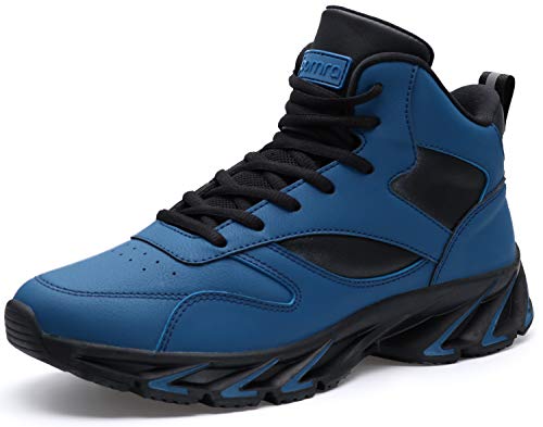 Joomra Stilvolle Herren Sneakers High Top Athletik inspirierte Schuhe, 2_blau, 43 EU von JOOMRA