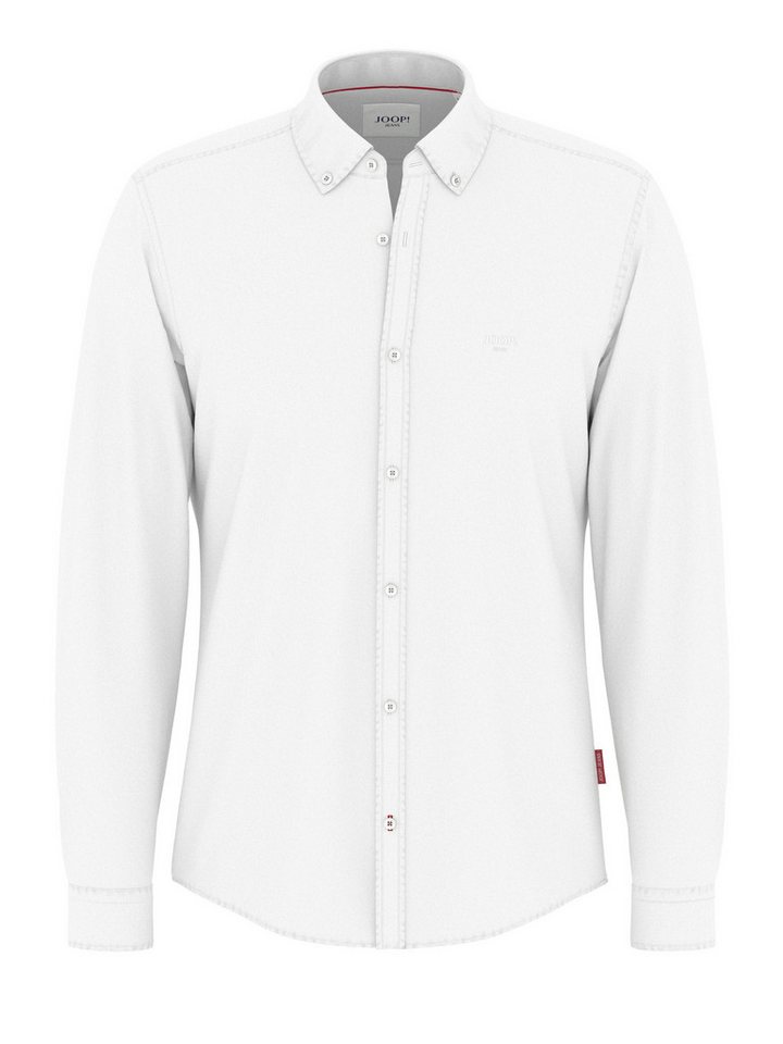 Joop Jeans Langarmhemd Haven3-W Mit Ton-in Ton Markenlogoprint auf der Brust von Joop Jeans