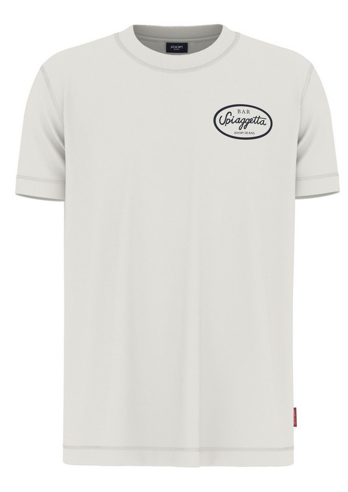 Joop Jeans Rundhalsshirt Eden Druck auf Vor- und Rückseite, Etikett seitlich am Rumpf von Joop Jeans