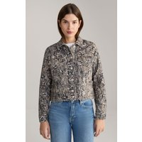 Animalprint-Jeansjacke in Braun/Schwarz von Joop!