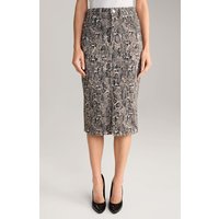 Animalprint-Jeansrock in Braun/Schwarz von Joop!