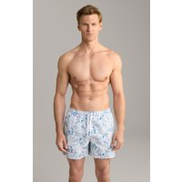 Badeshorts Nissi Beach in Weiß/Blau gemustert von Joop!