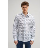 Baumwoll-Hemd Hanson in Weiß/Blau Baumwoll-Hemd Hanson in Weiß/Blau von Joop!