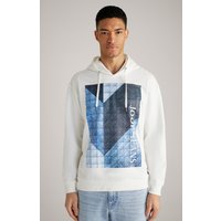 Baumwoll-Hoodie Spike in Offwhite von Joop!