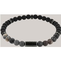 Beads Armband mit Achat-Steinen in Grau/Schwarz von Joop!