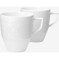 Becher Faded Cornflower - 2er Set in Weiß von Joop!