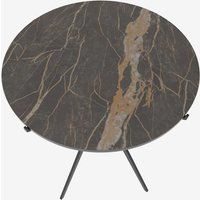 Beistelltisch JOOP! CURVES mit Marmorkeramikplatte, 45 x 52 cm in Schwarz von Joop!