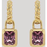 Charm Creolen mit Anhänger in Gold/Lila von Joop!