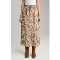 Chiffon-Rock in Beige gemustert von Joop!