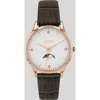 Damen-Armbanduhr mit Zirkonia in Roségold/Grau von Joop!