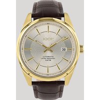 Herren-Armbanduhr in Gold/Dunkelbraun von Joop!