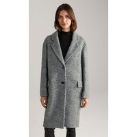 Herringbone-Mantel in Grau/Schwarz gemustert von Joop!