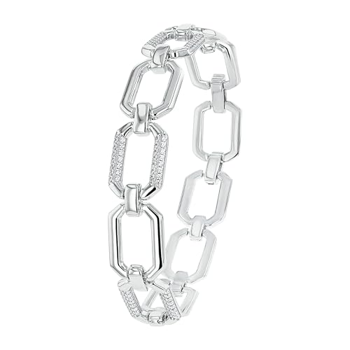 JOOP! Armband 925 Sterling Silber Damen Armschmuck, mit Zirkonia synth., 17+2 cm, Weiß, Kommt in Schmuck Geschenk Box, 2038943 von JOOP!