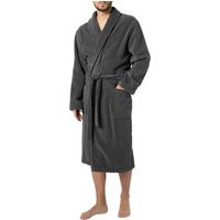 JOOP! Herren Bademantel grau Baumwolle & Mix unifarben von Joop!