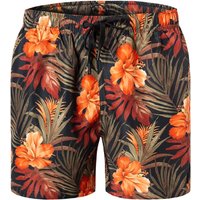 JOOP! Herren Badeshorts orange Mikrofaser floral,Gemustert von Joop!