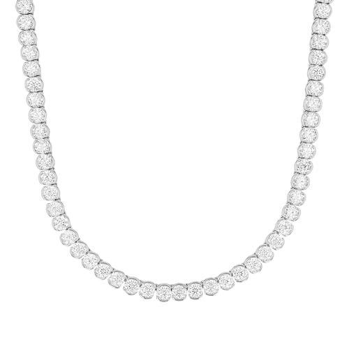 JOOP! Collier 925 Sterling Silber Damen Halsschmuck, mit Zirkonia synth., 42+3 cm, Weiß, Kommt in Schmuck Geschenk Box, 2038911 von Joop!