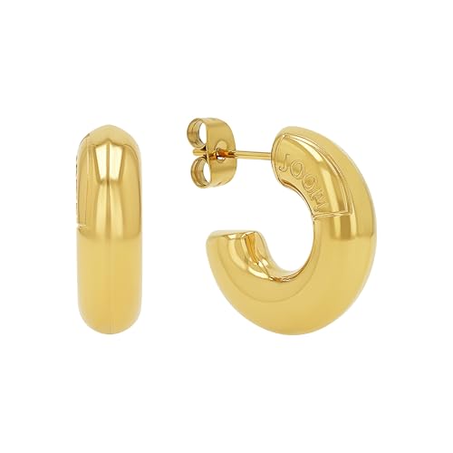 JOOP! Creolen Edelstahl Damen Ohrschmuck, 1,9 cm, Gold, Kommt in Schmuck Geschenk Box, 2039843 JOOP! Creolen Edelstahl Damen Ohrschmuck, 1,9 cm, Gold, Kommt in Schmuck Geschenk Box, 2039843 von Joop!