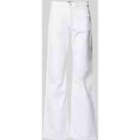 JOOP! Flared Fit Jeans mit Eingrifftaschen Modell 'Emilia' in Offwhite, Größe 27 von Joop!