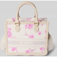 JOOP! Handtasche mit Label-Print Modell 'azzolino fiore aurelia' in Mittelgrau, Größe 1 von Joop!
