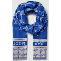 JOOP! Handtuch mit rechteckiger Form und Allover-Logo-Muster in Royal, Größe One Size von Joop!