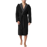 JOOP! Herren Bademantel Schwarz Baumwolle unifarben von Joop!