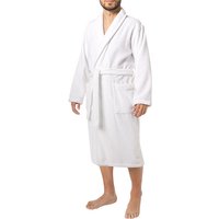JOOP! Herren Bademantel Weiß Baumwolle unifarben von Joop!